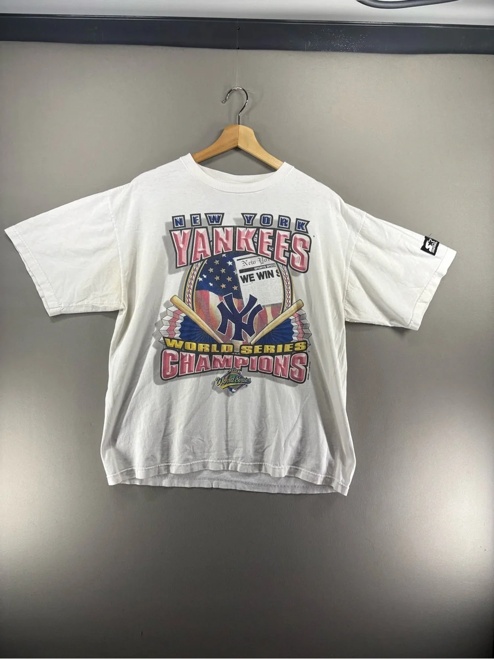 Vintage New York Yankees Shirt Mens Large Starter 1996 World Series Champion USA